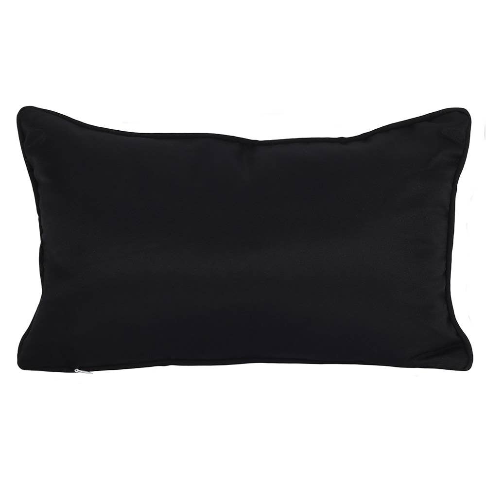 Coussin de table Ouija gothique noir et blanc