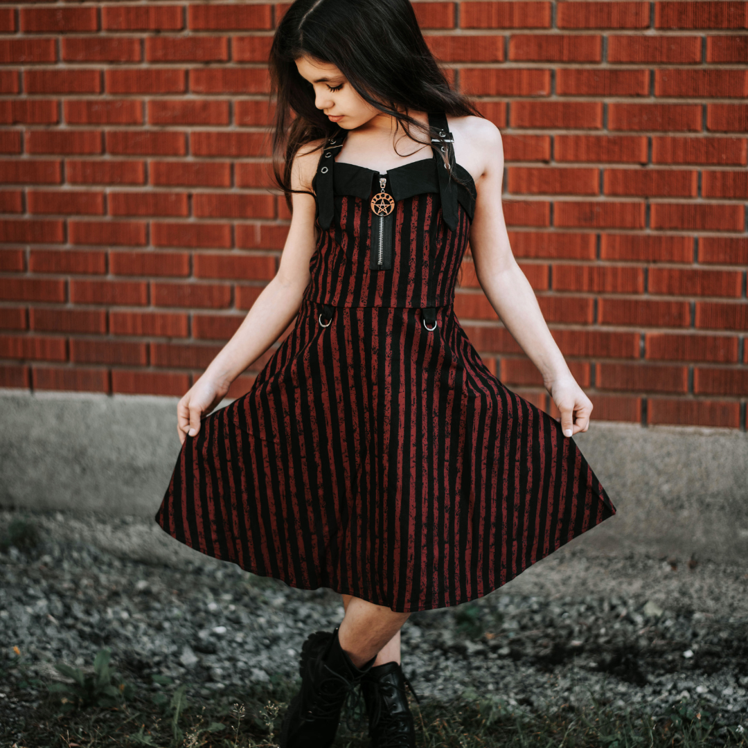 Banned Alternative -  Nightvixen Striped Skater Dress