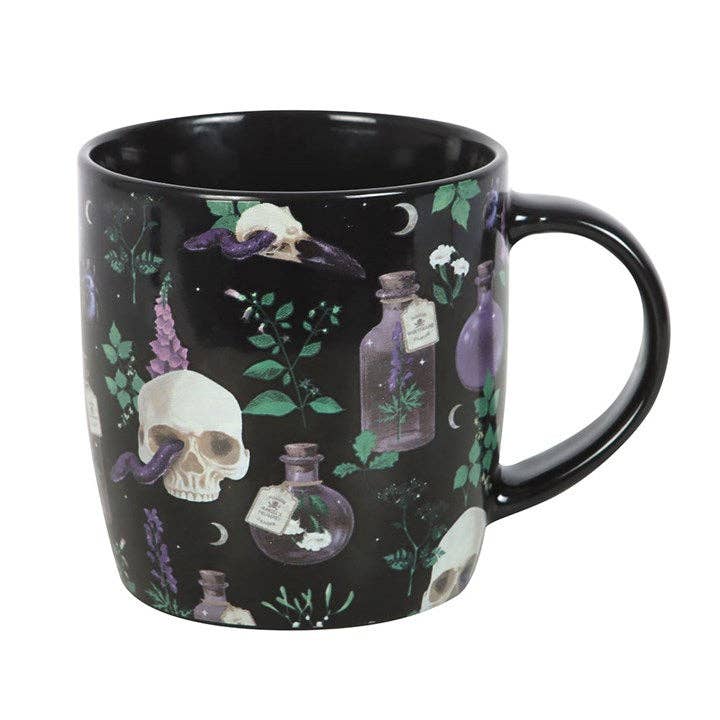 Tasse à motif crâne gothique Venom & Vines