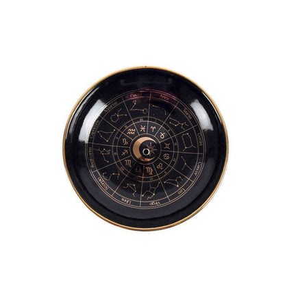 Assiette porte-encens Astrology Wheel