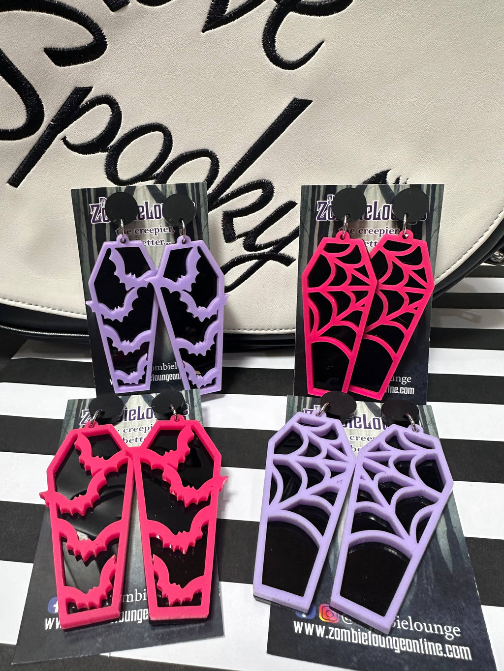 Boucles d'oreilles cercueil