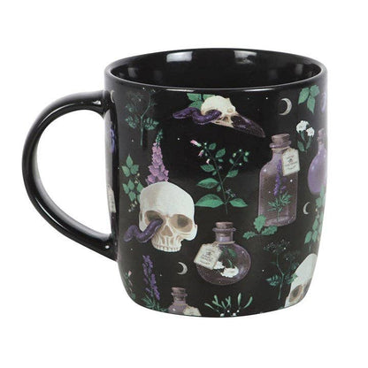 Mug à motif crâne gothique Venom & Vines