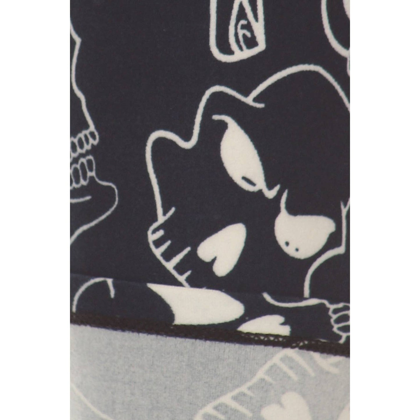 Legging doux taille haute - tete de mort