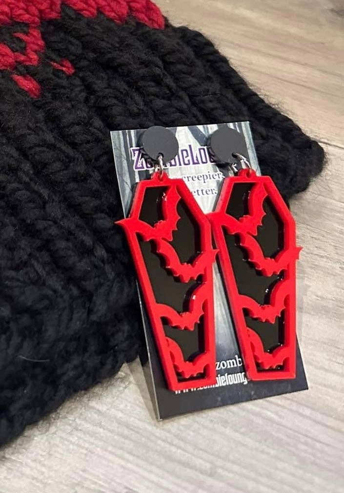 Boucles d'oreilles cercueil