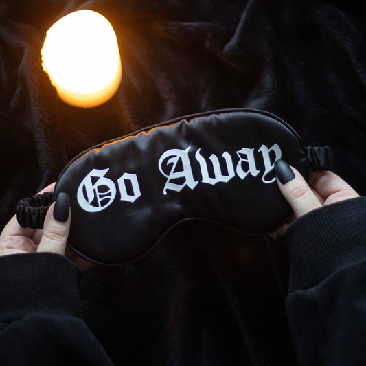 Masque de sommeil Go Away Gothic Satin
