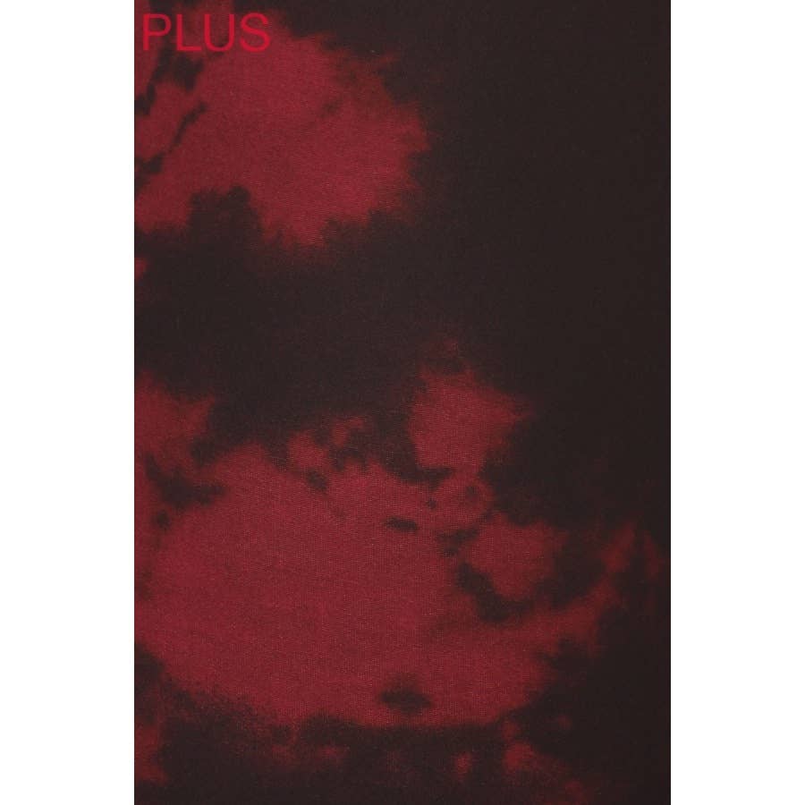 Legging capri taille haute tye dye rouge / grande taille