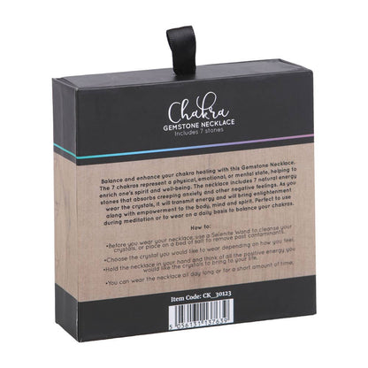 Kit de collier de guérison en cristal avec pierres précieuses Chakra