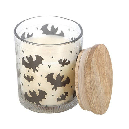 Bougie Mûre à Motif de Chauve-souris d'Halloween