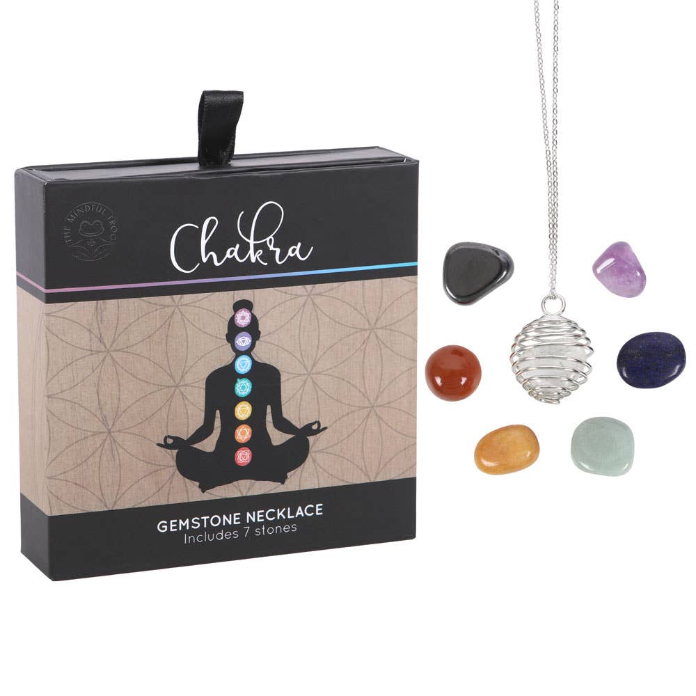 Kit de collier de guérison en cristal avec pierres précieuses Chakra