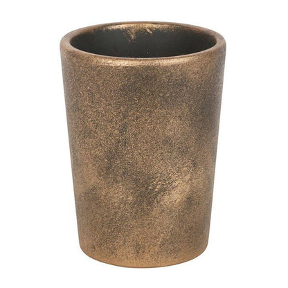 Pot de fleurs en terre cuite Triple Moon Bronze par Lisa Parker
