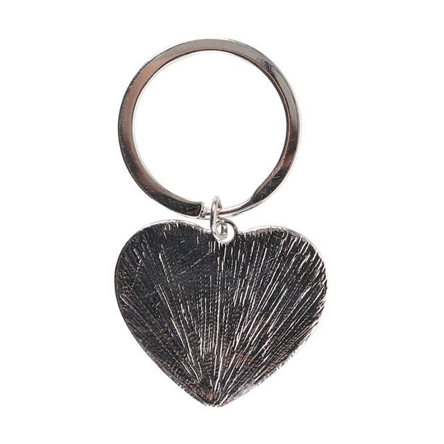Porte-clés Goth Mum en forme de cœur noir pour la fête des mères