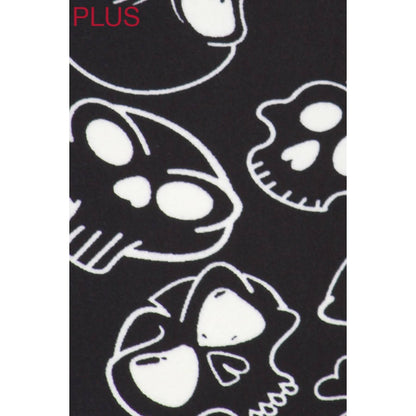 Legging taille haute à imprimé - Tête de mort  / grande taille