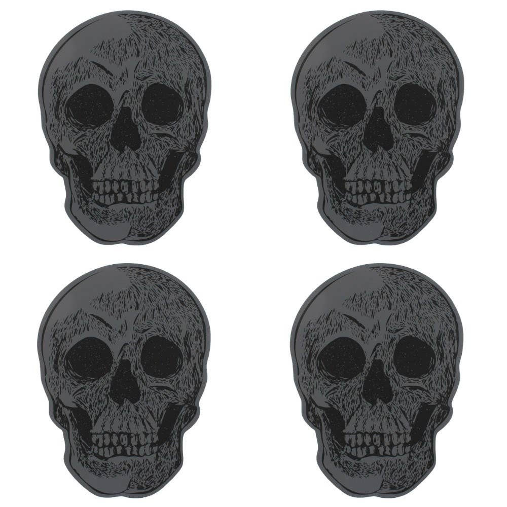 Lot de 4 sous-verres Skull