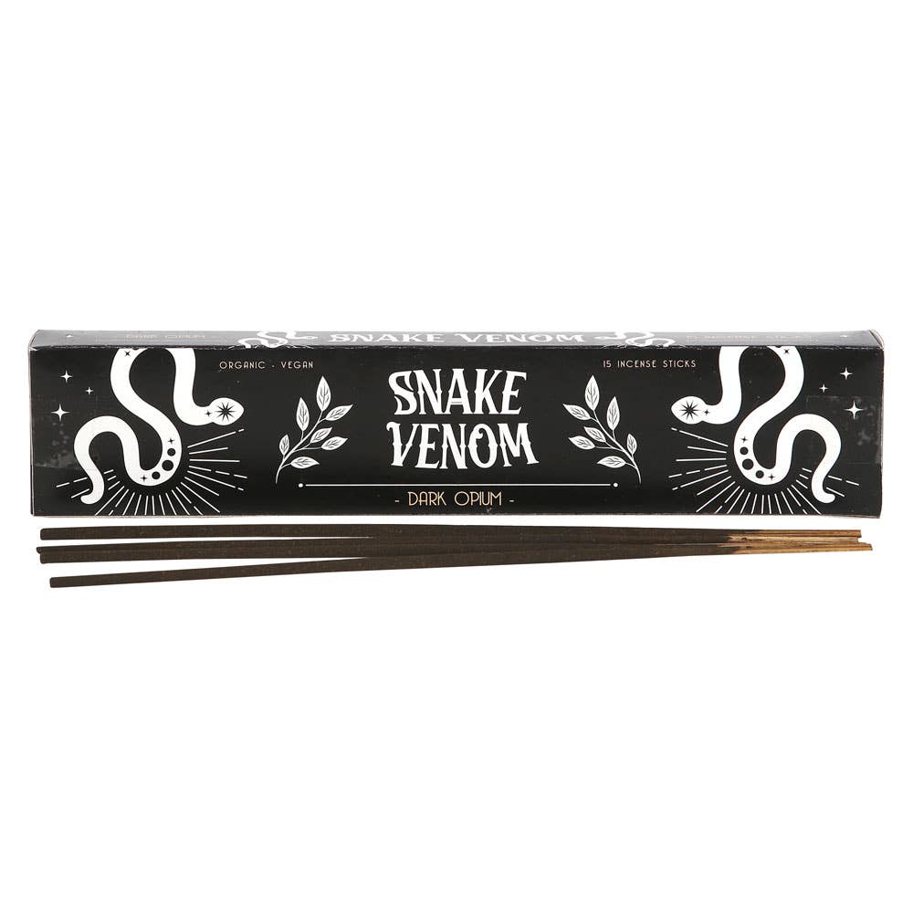 Lot de 15 bâtonnets d'encens Snake Venom Dark Opium