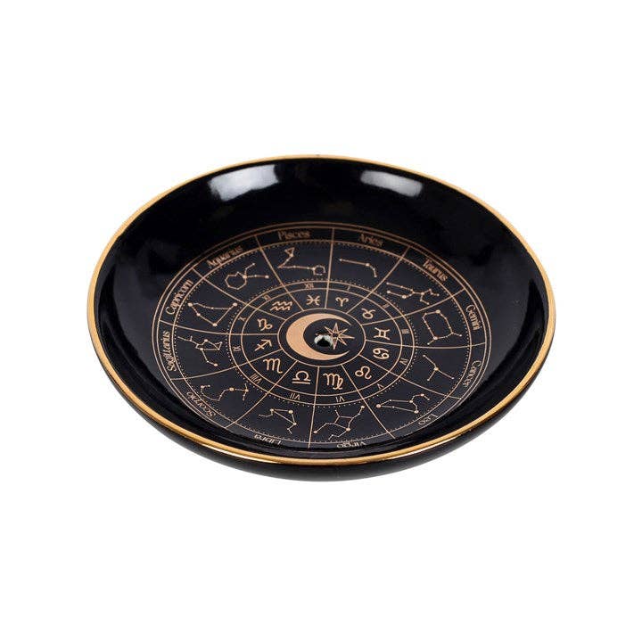 Assiette porte-encens Astrology Wheel
