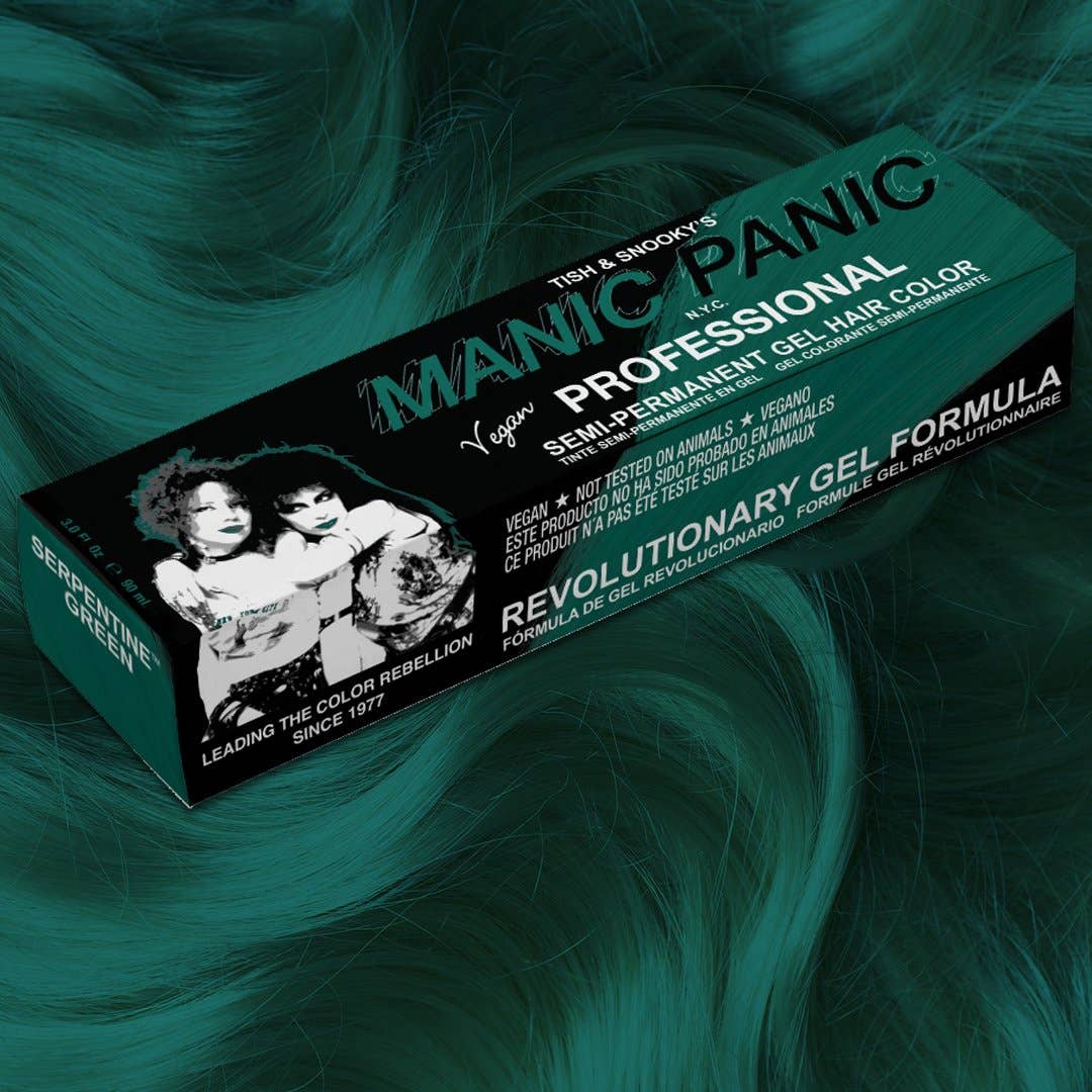 Serpentine® Green - Colorant capillaire semi-permanent en gel professionnel