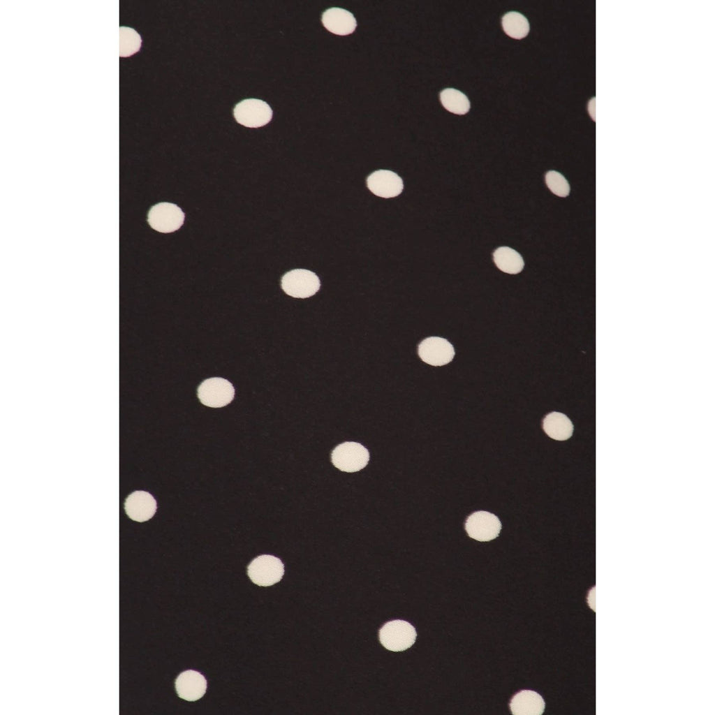 Legging capri doux à pois taille haute