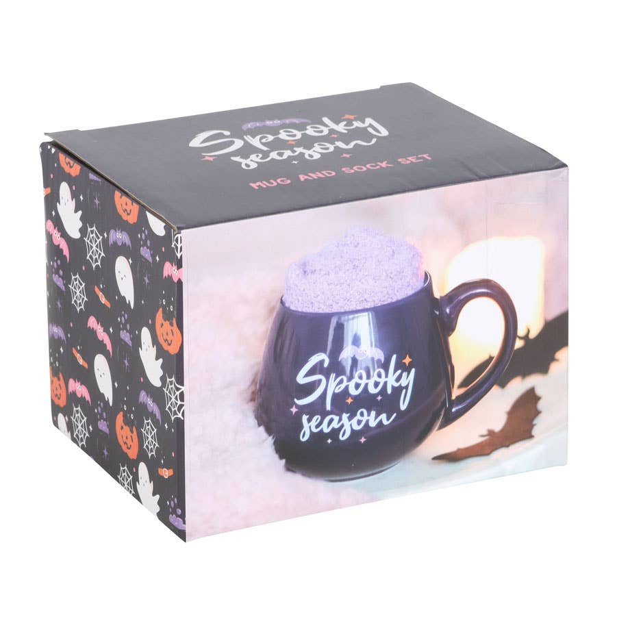 Ensemble de tasse et chaussettes d'Halloween Spooky Season