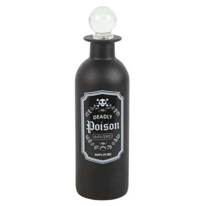 Bouteille de potion de poison mortel en verre décoratif