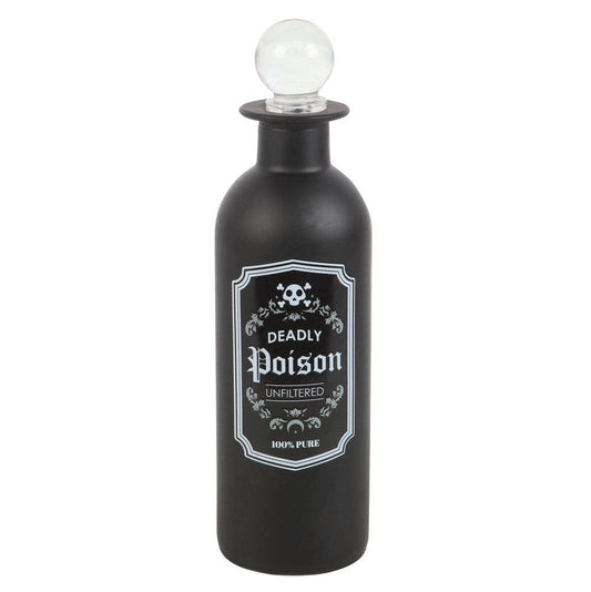 Bouteille de potion de poison mortel en verre décoratif