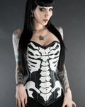 Dracula clothing - Corset Skull