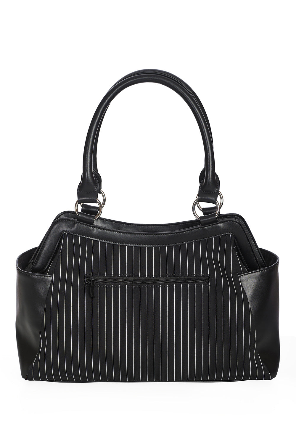Banned Alternative - BLACK CORE PINSTRIPE TOTE BAG