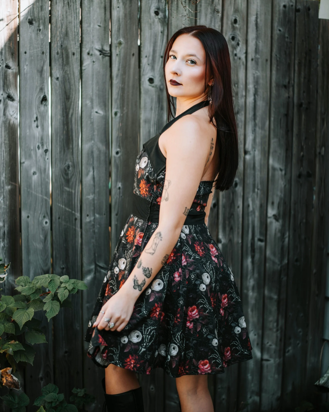 Agace&Morbius - Robe Black Roses