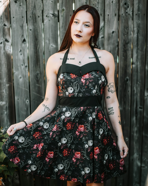 Agace&Morbius - Robe Black Roses