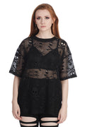 Banned Alternative - SKULL QUEEN LONG TOP